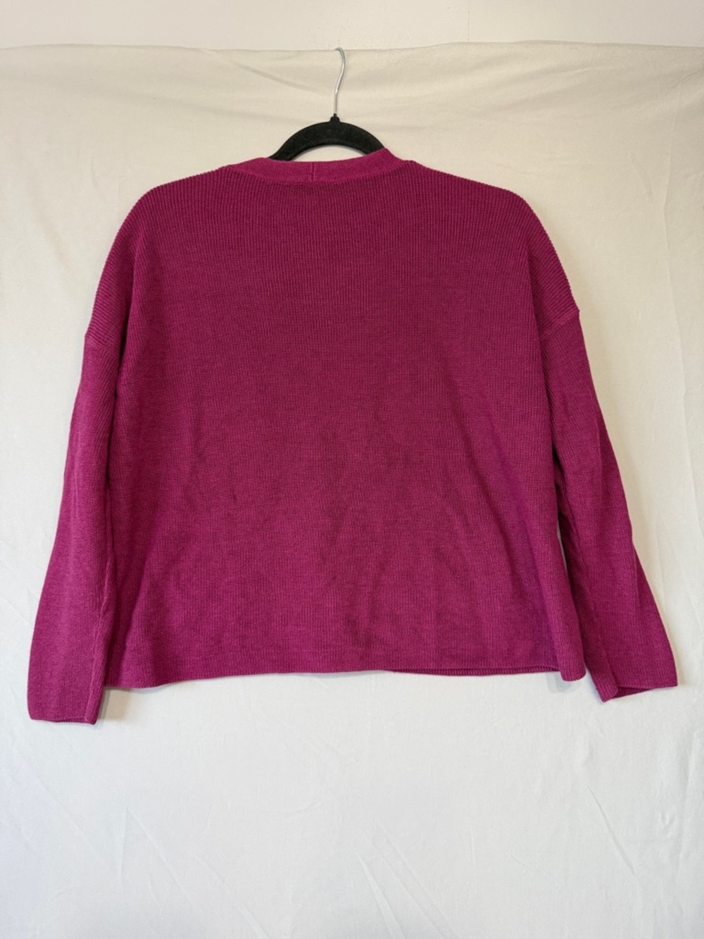 Eileen Fisher Womens Organic Linen Cotton V-Neck Cardigan S Quiet Luxury READ - Picture 2 of 8